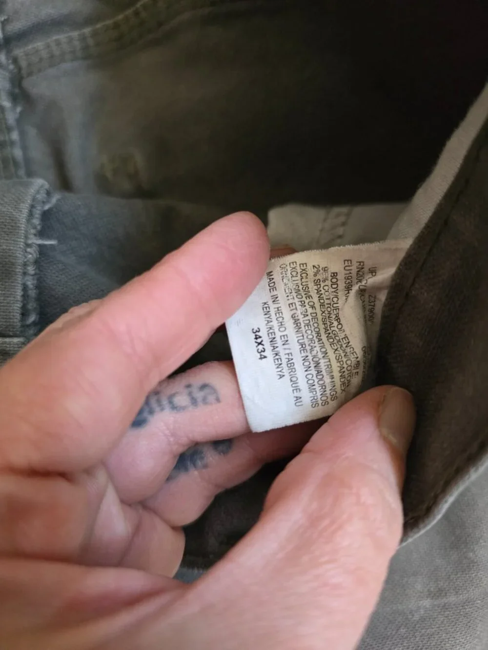 Dickies | grey canvas skater straight leg pants | MENS 34'